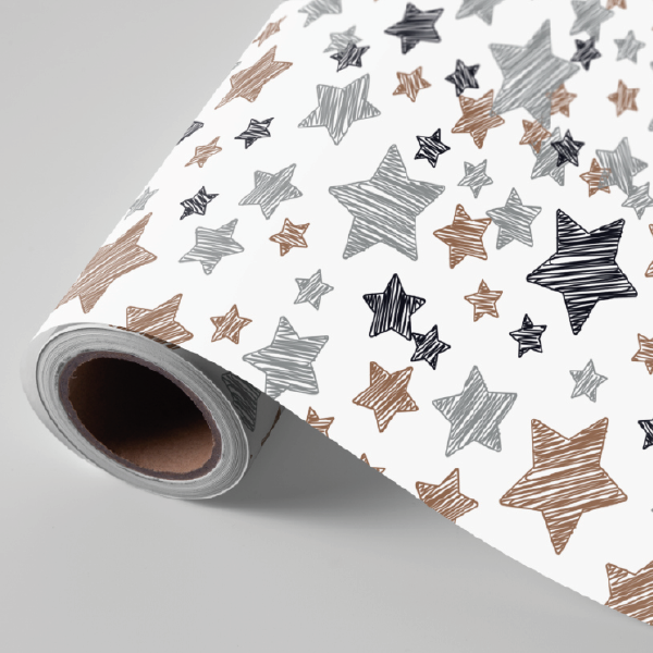 Paper Nadal blanc estrelles