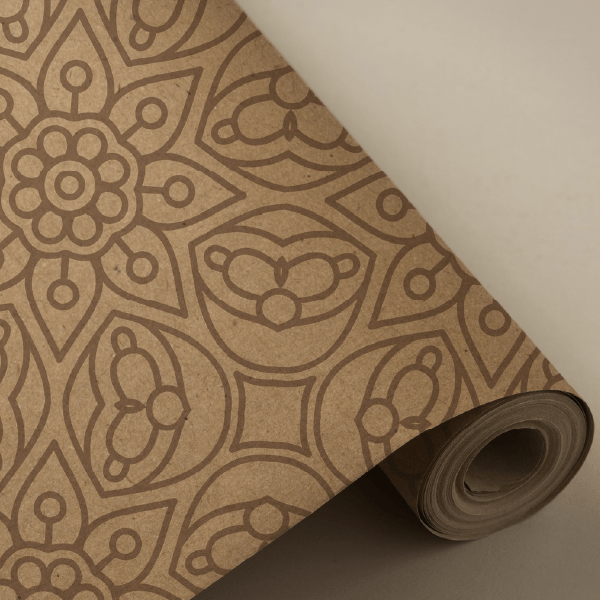 Paper reciclat mandala granate