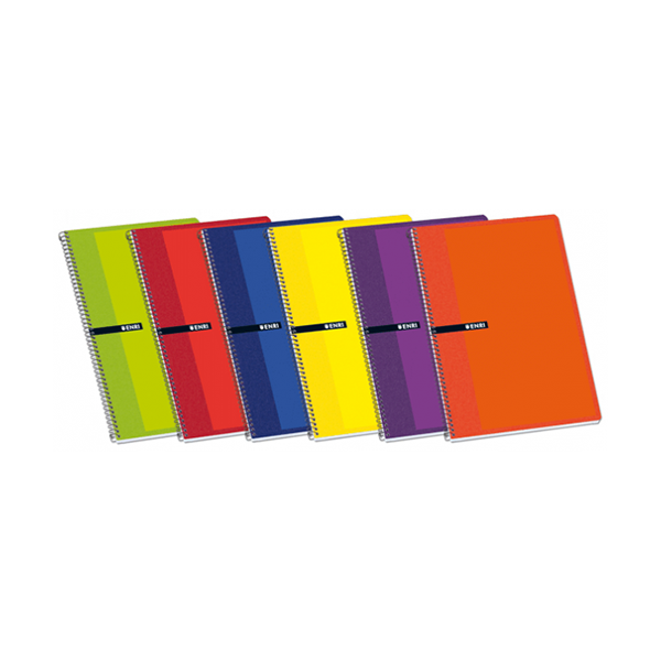 Cuaderno ENRI espiral tapa blanda Cuartilla