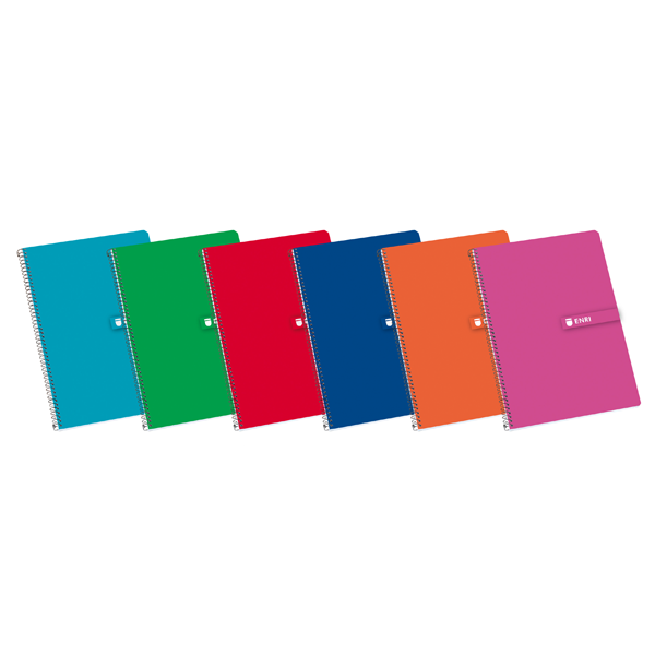 Cuaderno ENRI espiral tapa dura Folio