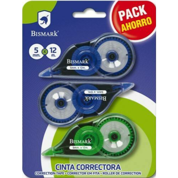 Cinta Correctora Bismark blister 3 u.