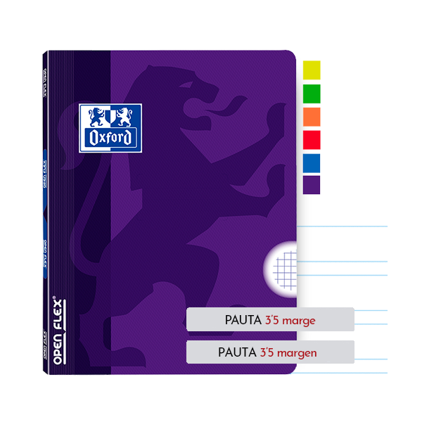 Libreta grapada Oxford Openflex DIN A-4 48 h. Pauta 3,5