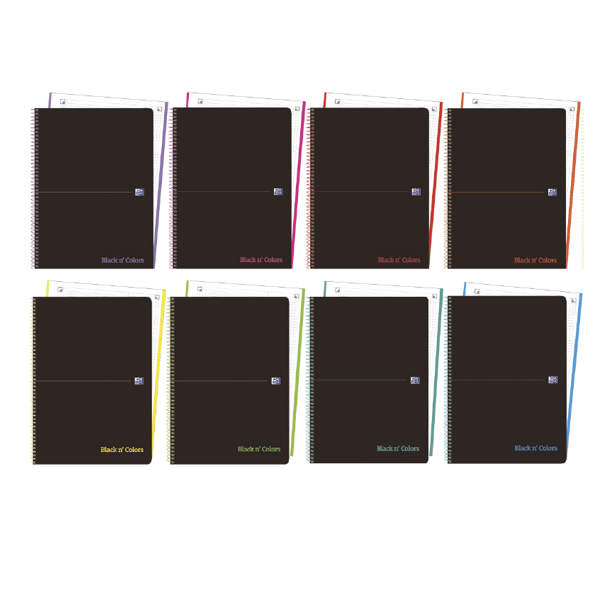 Cuaderno Oxford Black&Colours tapa de plástico