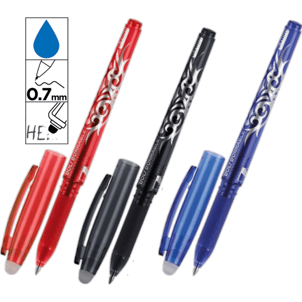 Boligrafo Roller Ball Bic Gel-ocity Illusion Borrable Azul