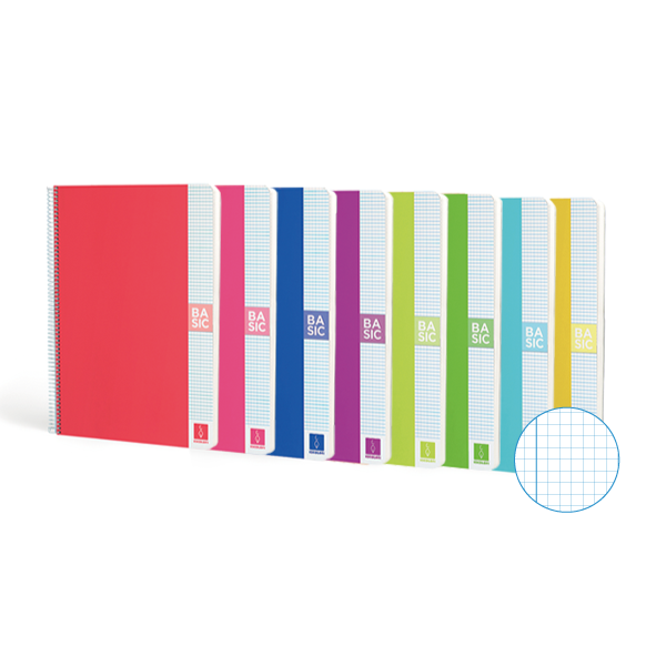 Cuaderno Escolofi Basic DIN A-4 80 hojas Cuadricula 4x4