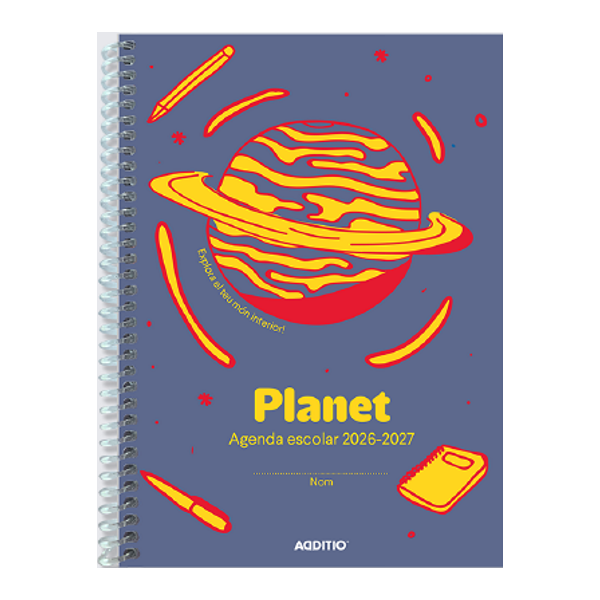 Agenda escolar personalizada Planet