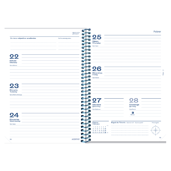 Agenda escolar personalizada Meridian