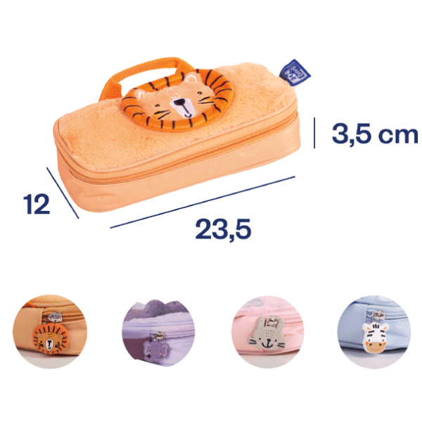 Estuche infantil Oxford animal Bestias