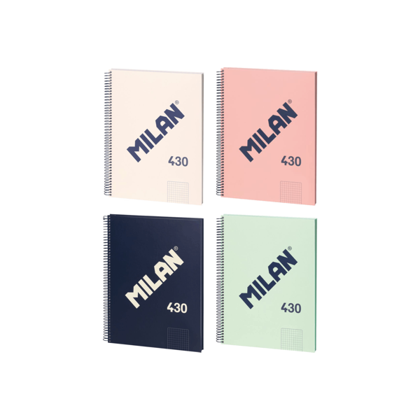 Quadern MILAN espiral Notebook A5 quadrícula