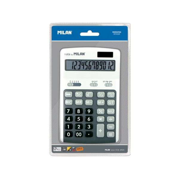 Calculadora MILAN 12 digits gris