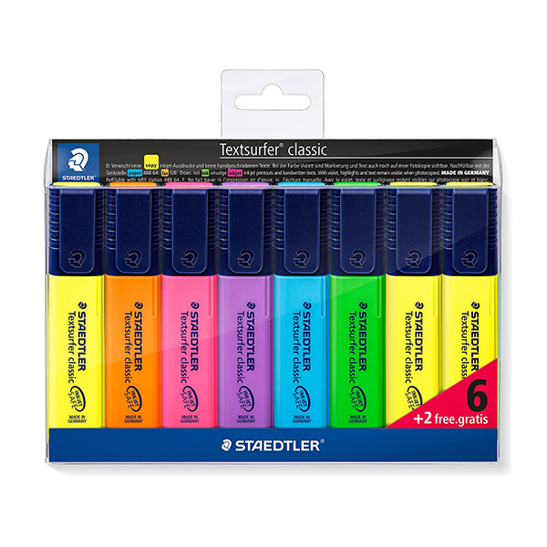 Marcador fluorescent Staedtler Textsurfer Set 6+2