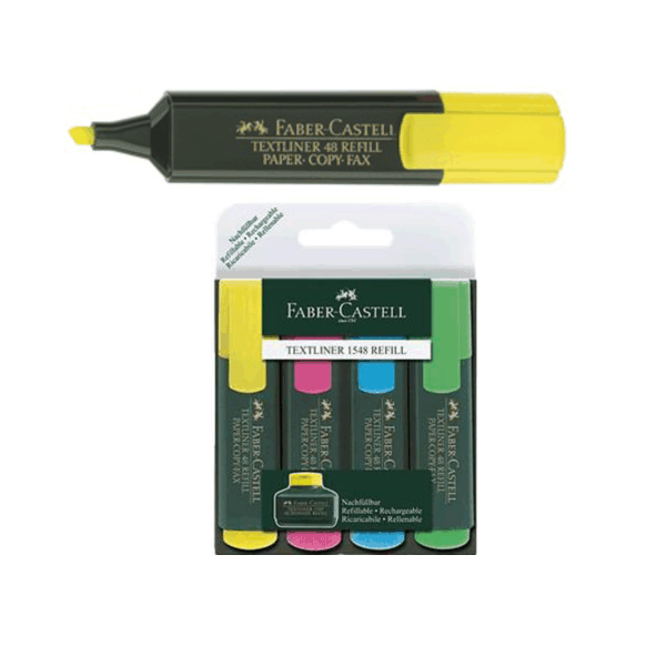 Marcador fluorescente Faber-Castell Textliner 48