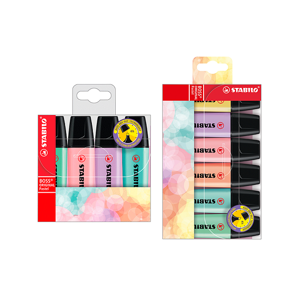 Marcador fluorescente Set Stabilo Boss original pastel