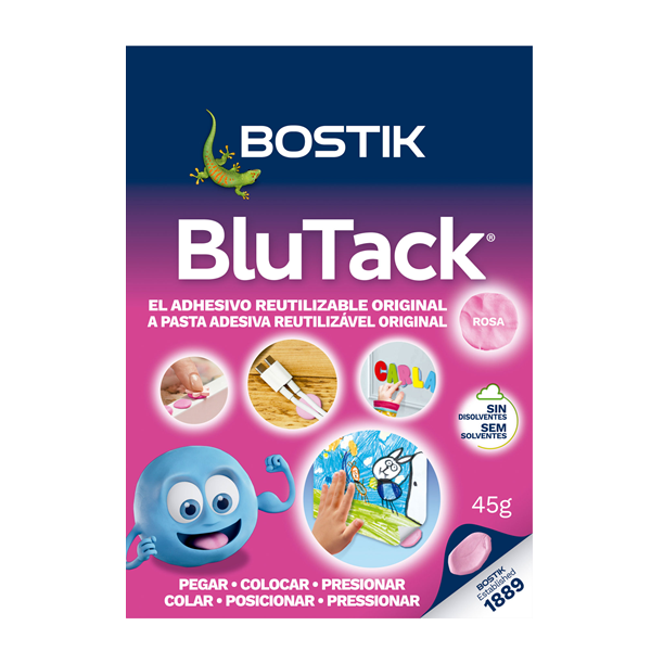 Massilla adhesiva Blu Tack Rosa