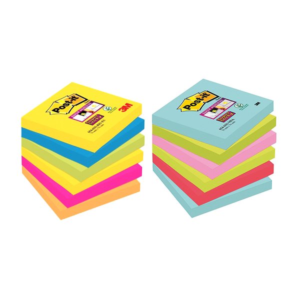 Notas Adhesivas Post-it Súper Sticky 76x76 nuevos lugares