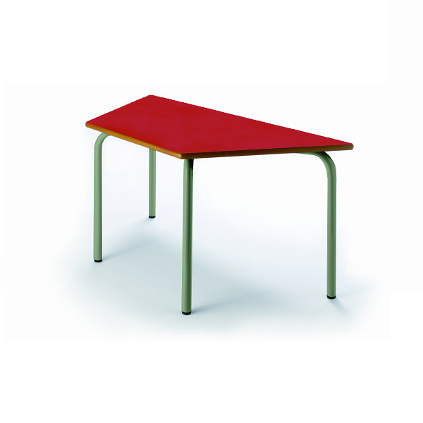 MESA TRAPEZOIDAL 205 - 120x3 L60 CM. PATA VERDE ALT. 46