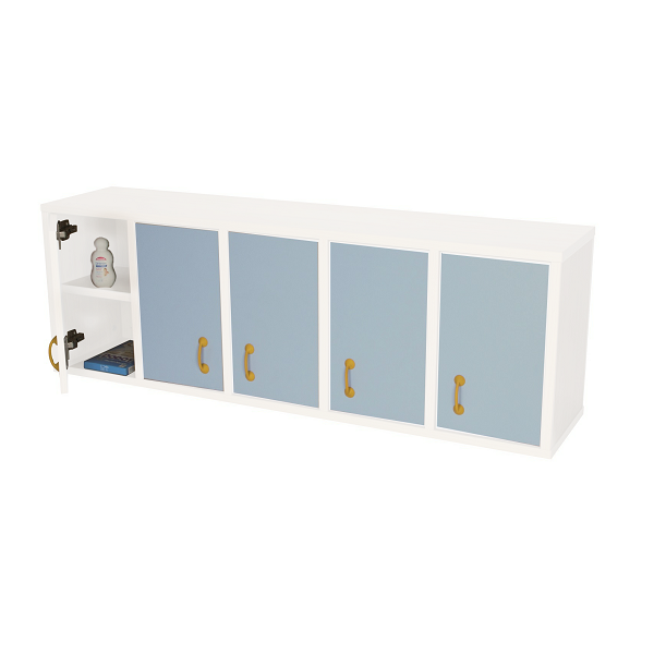 MUEBLE CASILLERO 10 CAS. PUERTA BLANCO