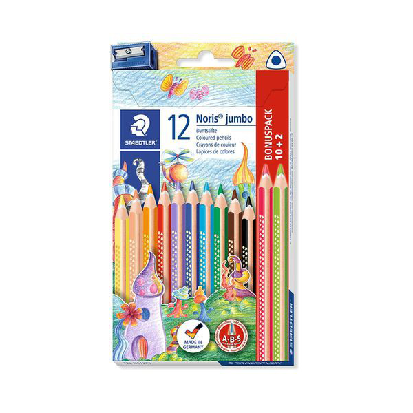 Lápices Colores Staedtler Noris Jumbo 188