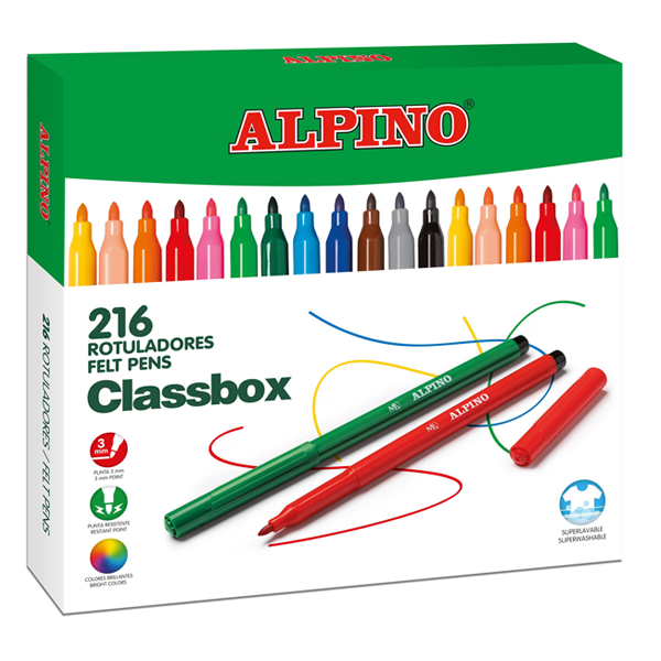 Kit Escolar Rotuladores Alpino Standard