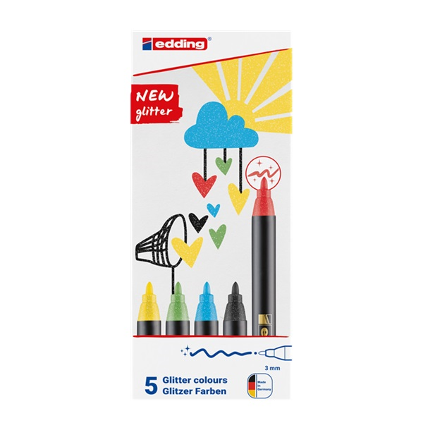 Retoladors edding 1200 glitter