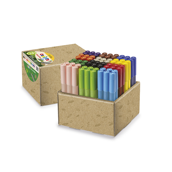 Lot escolar retoladors Carioca Jumbo eco family