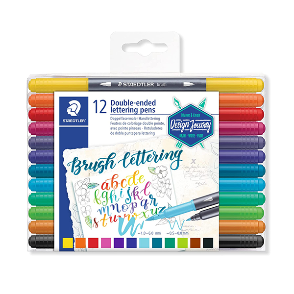 Rotuladores Staedtler Lettering doble punta - Material escolar