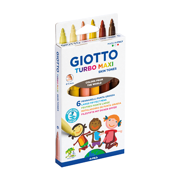 Rotuladores Giotto Turbo Maxi Skin Tones