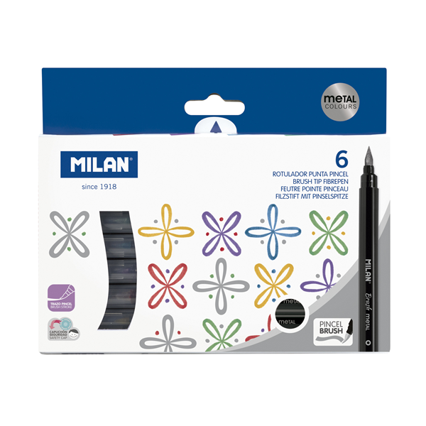 Punta pinzell metal·litzat MILAN