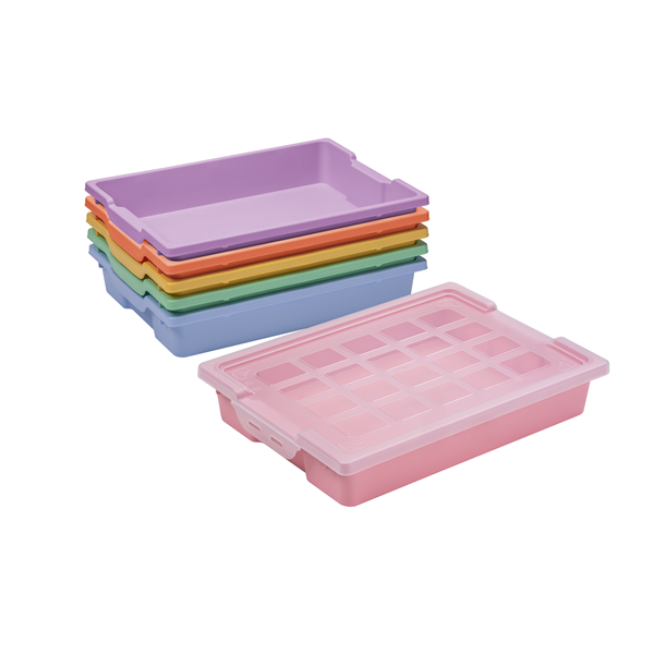 Caixes d'emmagatzematge Faibo alt. 7,3 cm Pastel