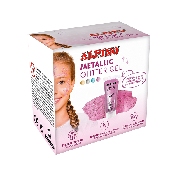 Maquillaje Metallic Glitter Gel Alpino Fiesta