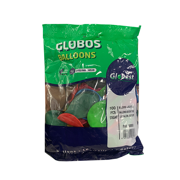 Globos clásicos bolsa surtida