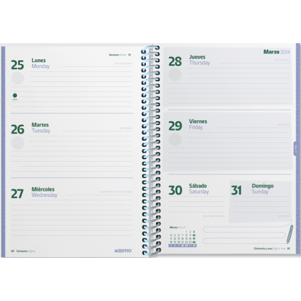 Agenda escolar Additio Plannet