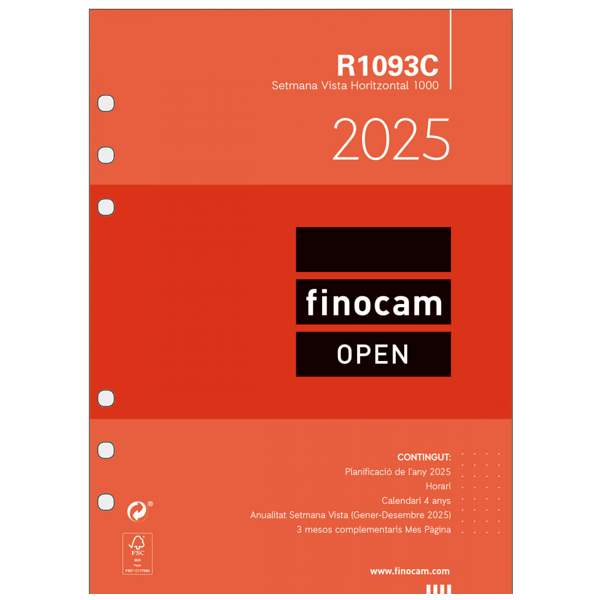 Recanvis d'Agenda Finocam Open