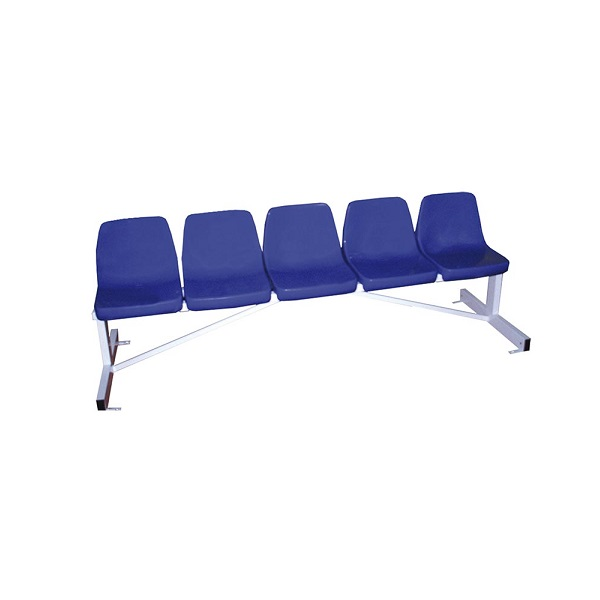 Banc metàl·lic amb seients PVC 5 places