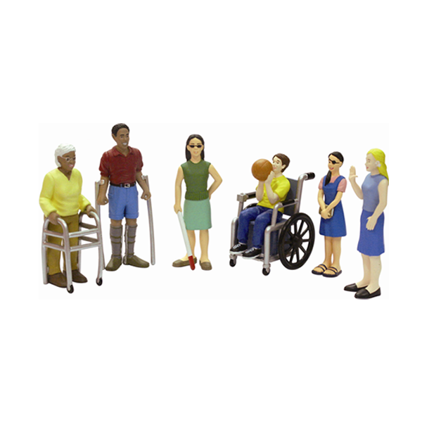 Figuras de personas con diversidad funcional