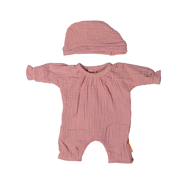 Pijama rosa amb gorro 32 cm