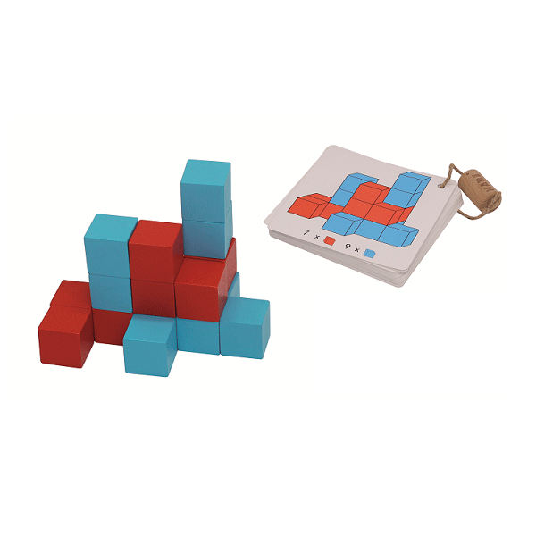 3D Wooden Square Blocks