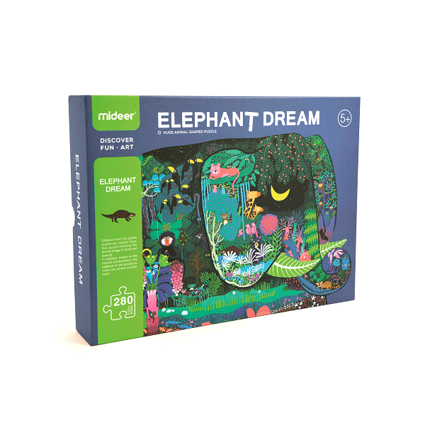 Large Animal Shaped Puzzle Elephant