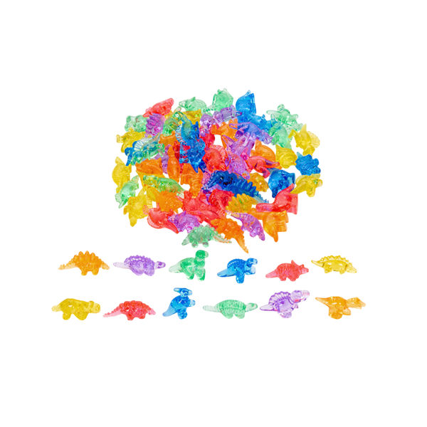 Dinosaures de colors translúcids