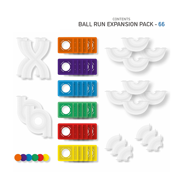 Connetix pack expansión Ball Run 66 piezas
