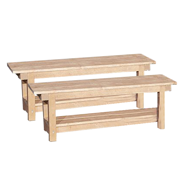 Banc per a exterior. Kit de 2