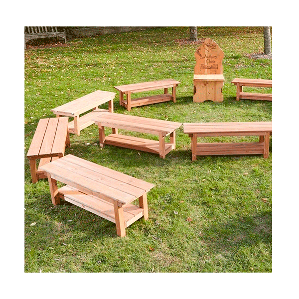 Kit de 12 bancos para exterior