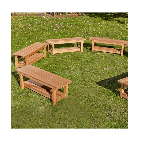 Kit de 6 bancos para exterior