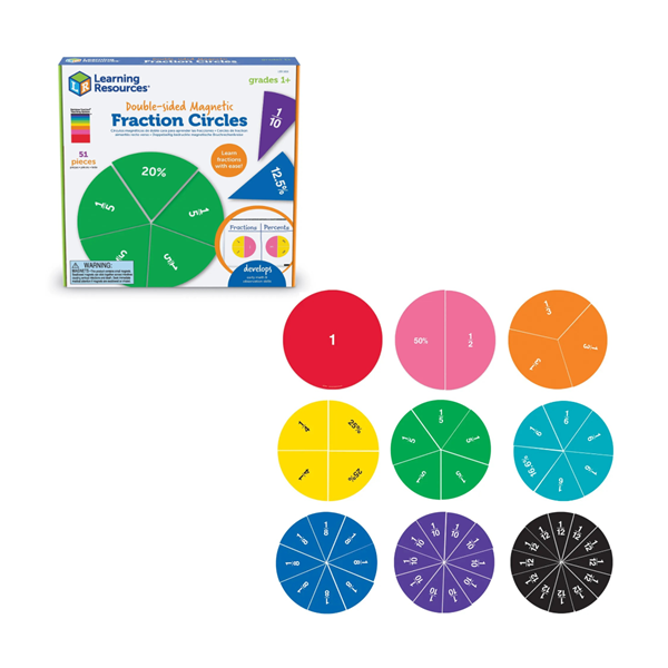 Cercles magnètics doble cara Rainbow Fraction