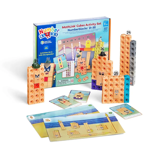 Mathlink Cubes Numberblocks 21-30 Activity set
