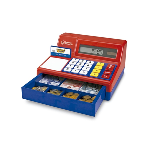 PRETEND & PLAY® CALCULATOR CASH REGISTER EURO CURRENCY