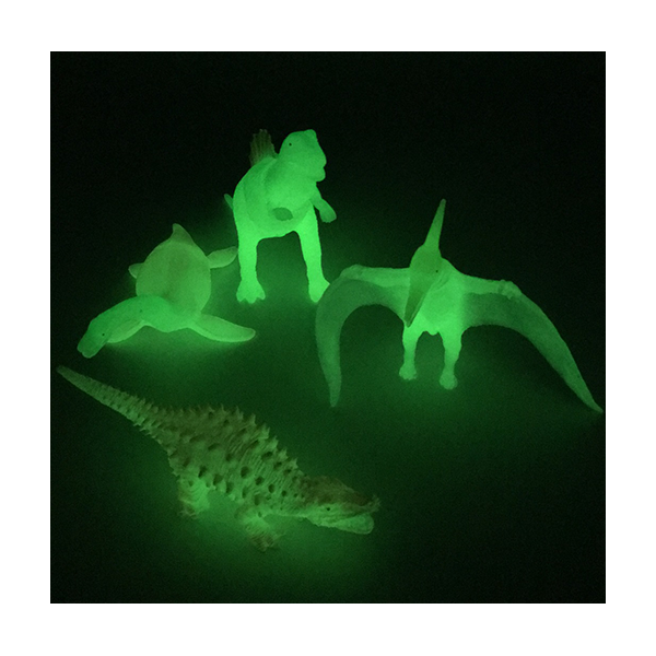 Dinosaures brillants en foscor