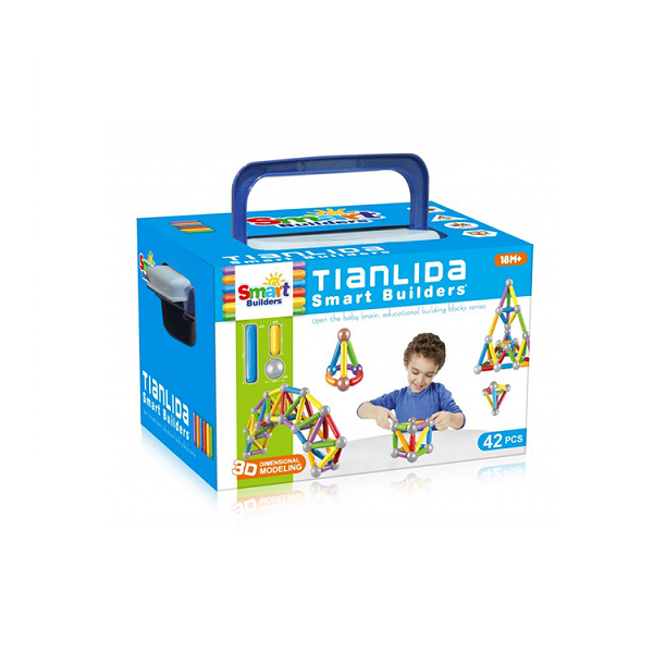 Set de construcción magnético 42 piezas