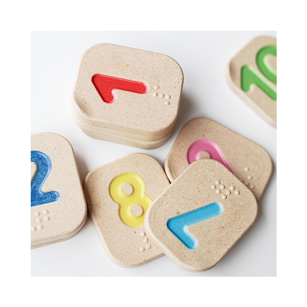 NUMEROS EN BRAILLE DEL 1 AL 10 PLANTOYS