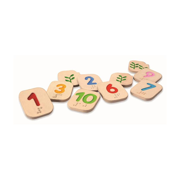 NUMEROS EN BRAILLE DEL 1 AL 10 PLANTOYS